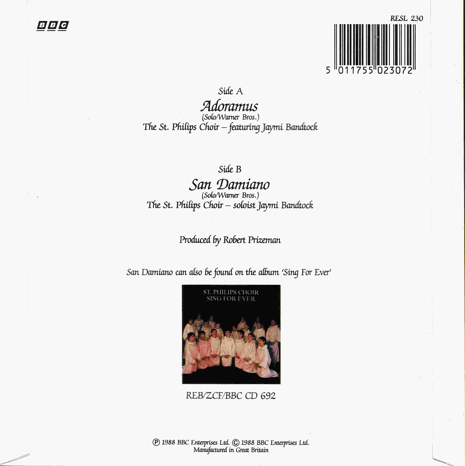 Back cover of RESL 230